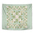 Squares Maile Leaf Tapestry Turquoise Palaka Hawaiian Quilt Pattern - Polynesian Pride
