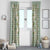 Squares Maile Leaf Window Curtain Turquoise Palaka Hawaiian Quilt Pattern - Polynesian Pride