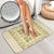 Squares Puakenikeni and Kalo Bathroom Set Beige Palaka Hawaiian Quilt Pattern - Polynesian Pride