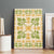 Squares Puakenikeni and Kalo Canvas Wall Art Beige Palaka Hawaiian Quilt Pattern - Polynesian Pride