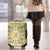 Squares Puakenikeni and Kalo Luggage Cover Beige Palaka Hawaiian Quilt Pattern - Polynesian Pride