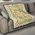 Squares Puakenikeni and Kalo Quilt Beige Palaka Hawaiian Quilt Pattern - Polynesian Pride