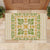 Squares Puakenikeni and Kalo Rubber Doormat Beige Palaka Hawaiian Quilt Pattern - Polynesian Pride