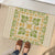 Squares Puakenikeni and Kalo Rubber Doormat Beige Palaka Hawaiian Quilt Pattern - Polynesian Pride