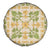 Squares Puakenikeni and Kalo Spare Tire Cover Beige Palaka Hawaiian Quilt Pattern - Polynesian Pride