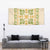 Squares Puakenikeni and Kalo Tapestry Beige Palaka Hawaiian Quilt Pattern - Polynesian Pride