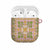 Squares Puakenikeni and Kalo AirPods Case Pink Palaka Hawaiian Quilt Pattern - Polynesian Pride