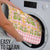 Squares Puakenikeni and Kalo Bathroom Set Pink Palaka Hawaiian Quilt Pattern - Polynesian Pride