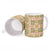 Squares Puakenikeni and Kalo Ceramic Mug Pink Palaka Hawaiian Quilt Pattern - Polynesian Pride