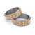 Squares Puakenikeni and Kalo Classic Ring Pink Palaka Hawaiian Quilt Pattern - Polynesian Pride