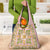 Squares Puakenikeni and Kalo Grocery Bag Pink Palaka Hawaiian Quilt Pattern - Polynesian Pride