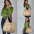 Squares Puakenikeni and Kalo Grocery Bag Pink Palaka Hawaiian Quilt Pattern - Polynesian Pride