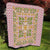Squares Puakenikeni and Kalo Quilt Pink Palaka Hawaiian Quilt Pattern - Polynesian Pride
