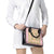 Squares Puakenikeni and Kalo Shoulder Handbag Pink Palaka Hawaiian Quilt Pattern - Polynesian Pride