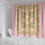 Squares Puakenikeni and Kalo Shower Curtain Pink Palaka Hawaiian Quilt Pattern - Polynesian Pride