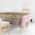 Squares Puakenikeni and Kalo Tablecloth Pink Palaka Hawaiian Quilt Pattern - Polynesian Pride