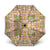 Squares Puakenikeni and Kalo Umbrella Pink Palaka Hawaiian Quilt Pattern - Polynesian Pride