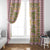 Squares Puakenikeni and Kalo Window Curtain Pink Palaka Hawaiian Quilt Pattern - Polynesian Pride