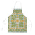 Squares Puakenikeni and Kalo Apron Turquoise Palaka Hawaiian Quilt Pattern - Polynesian Pride