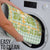 Squares Puakenikeni and Kalo Bathroom Set Turquoise Palaka Hawaiian Quilt Pattern - Polynesian Pride