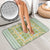 Squares Puakenikeni and Kalo Bathroom Set Turquoise Palaka Hawaiian Quilt Pattern - Polynesian Pride