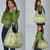 Squares Puakenikeni and Kalo Grocery Bag Turquoise Palaka Hawaiian Quilt Pattern - Polynesian Pride