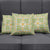 Squares Puakenikeni and Kalo Pillow Cover Turquoise Palaka Hawaiian Quilt Pattern - Polynesian Pride