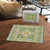 Squares Puakenikeni and Kalo Puzzle Turquoise Palaka Hawaiian Quilt Pattern - Polynesian Pride