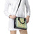 Squares Puakenikeni and Kalo Shoulder Handbag Turquoise Palaka Hawaiian Quilt Pattern - Polynesian Pride
