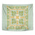 Squares Puakenikeni and Kalo Tapestry Turquoise Palaka Hawaiian Quilt Pattern - Polynesian Pride