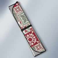 Mele Kalikimaka Hawaii Christmas Auto Sun Shade Aloha Spirit with Hawaiian Quilt Pattern - Polynesian Pride