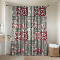 Mele Kalikimaka Hawaii Christmas Bathroom Set Aloha Spirit with Hawaiian Quilt Pattern - Polynesian Pride