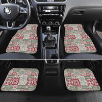Mele Kalikimaka Hawaii Christmas Car Mats Aloha Spirit with Hawaiian Quilt Pattern - Polynesian Pride