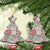 Mele Kalikimaka Hawaii Christmas Ceramic Ornament Aloha Spirit with Hawaiian Quilt Pattern - Polynesian Pride