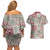Mele Kalikimaka Hawaii Christmas Couples Matching Off Shoulder Short Dress and Hawaiian Shirt Aloha Spirit with Hawaiian Quilt Pattern - Polynesian Pride