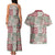 Mele Kalikimaka Hawaii Christmas Couples Matching Tank Maxi Dress and Hawaiian Shirt Aloha Spirit with Hawaiian Quilt Pattern - Polynesian Pride