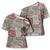 Mele Kalikimaka Hawaii Christmas Cross Shoulder Shirt Aloha Spirit with Hawaiian Quilt Pattern - Polynesian Pride