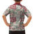 Mele Kalikimaka Hawaii Christmas Family Matching Off The Shoulder Long Sleeve Dress and Hawaiian Shirt Aloha Spirit with Hawaiian Quilt Pattern - Polynesian Pride