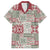 Mele Kalikimaka Hawaii Christmas Family Matching Off The Shoulder Long Sleeve Dress and Hawaiian Shirt Aloha Spirit with Hawaiian Quilt Pattern - Polynesian Pride