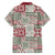 Mele Kalikimaka Hawaii Christmas Family Matching Off The Shoulder Long Sleeve Dress and Hawaiian Shirt Aloha Spirit with Hawaiian Quilt Pattern - Polynesian Pride
