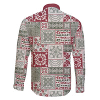 Mele Kalikimaka Hawaii Christmas Family Matching Off The Shoulder Long Sleeve Dress and Hawaiian Shirt Aloha Spirit with Hawaiian Quilt Pattern - Polynesian Pride