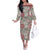 Mele Kalikimaka Hawaii Christmas Family Matching Off The Shoulder Long Sleeve Dress and Hawaiian Shirt Aloha Spirit with Hawaiian Quilt Pattern - Polynesian Pride