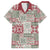Mele Kalikimaka Hawaii Christmas Family Matching Off Shoulder Short Dress and Hawaiian Shirt Aloha Spirit with Hawaiian Quilt Pattern - Polynesian Pride