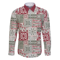 Mele Kalikimaka Hawaii Christmas Family Matching Off Shoulder Short Dress and Hawaiian Shirt Aloha Spirit with Hawaiian Quilt Pattern - Polynesian Pride