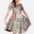 Mele Kalikimaka Hawaii Christmas Kid Short Sleeve Dress Aloha Spirit with Hawaiian Quilt Pattern - Polynesian Pride