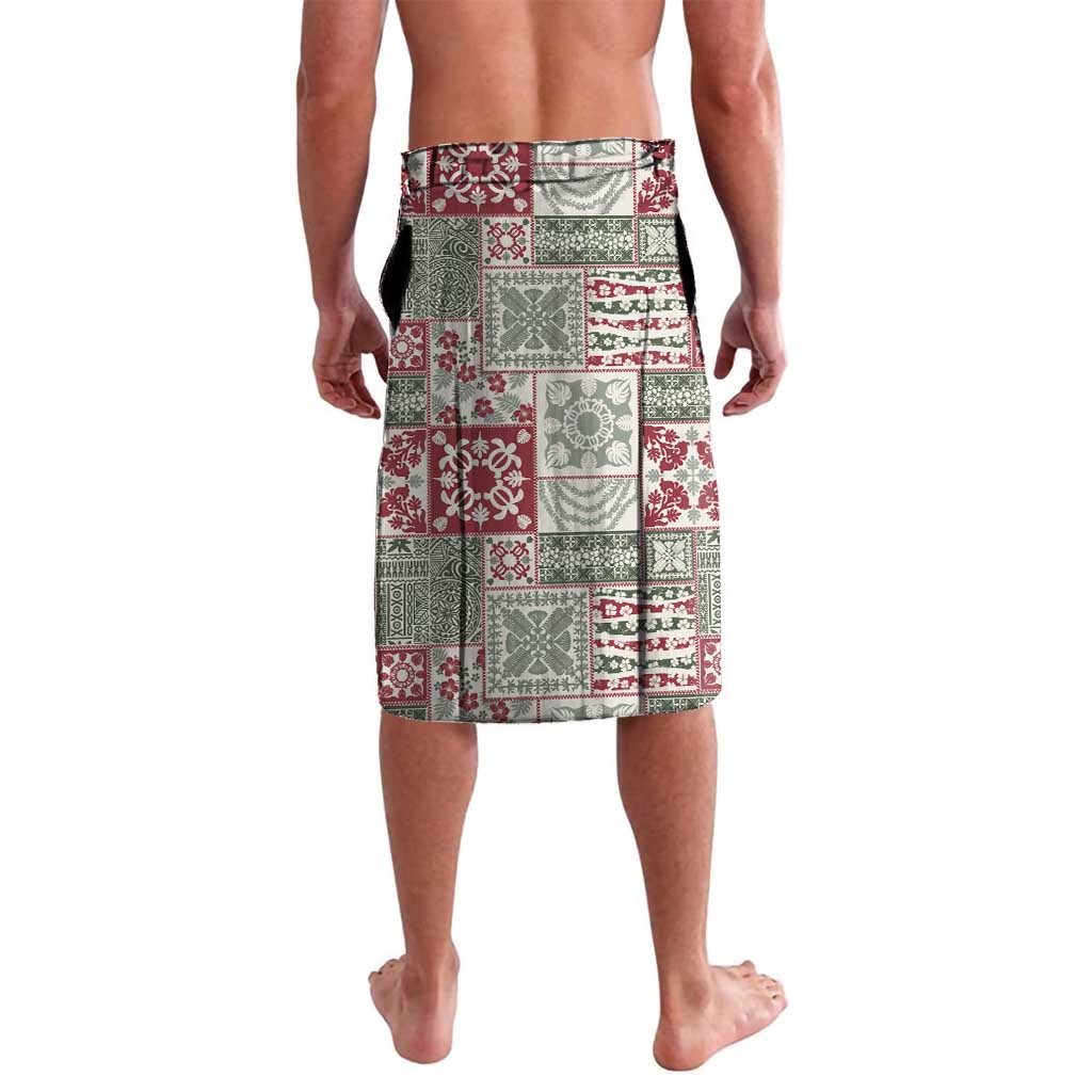 Mele Kalikimaka Hawaii Christmas Lavalava Aloha Spirit with Hawaiian Quilt Pattern - Polynesian Pride