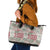 Mele Kalikimaka Hawaii Christmas Leather Tote Bag Aloha Spirit with Hawaiian Quilt Pattern - Polynesian Pride
