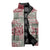 Mele Kalikimaka Hawaii Christmas Sleeveless Puffer Jacket Aloha Spirit with Hawaiian Quilt Pattern - Polynesian Pride