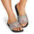 Mele Kalikimaka Hawaii Christmas Slide Sandals Aloha Spirit with Hawaiian Quilt Pattern - Polynesian Pride