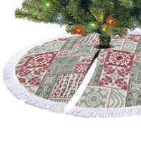 Mele Kalikimaka Hawaii Christmas Tree Skirt Aloha Spirit with Hawaiian Quilt Pattern - Polynesian Pride